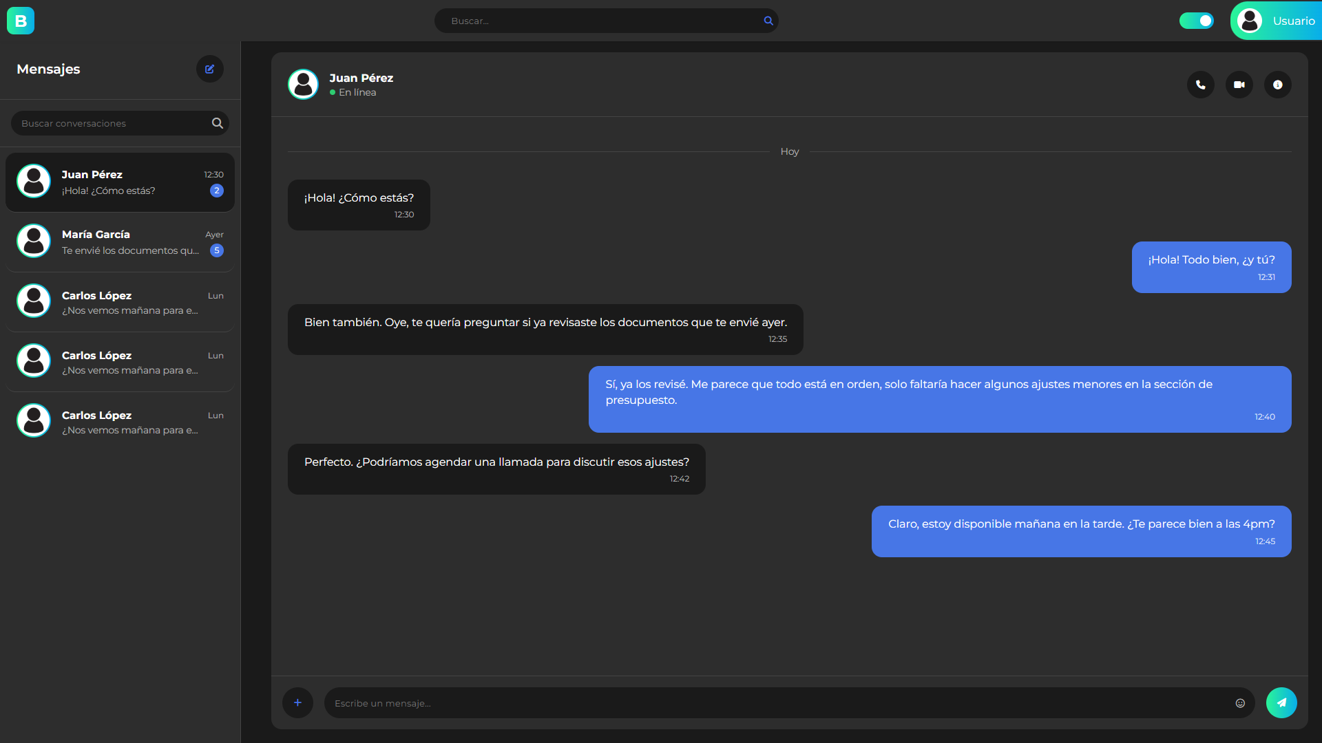 Blitzy app interface 2